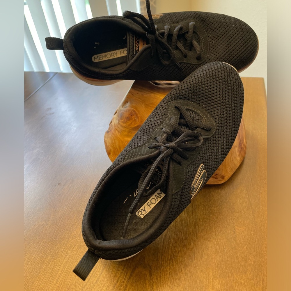 Skechers - Women's Size 7.5 - SN13070 Air-Cooled Black/Rose Gold - Sneakers